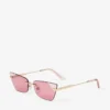 Ochelari de soare Soraya Cat Eye auriu pal