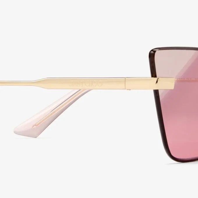 Ochelari de soare Soraya Cat Eye auriu pal