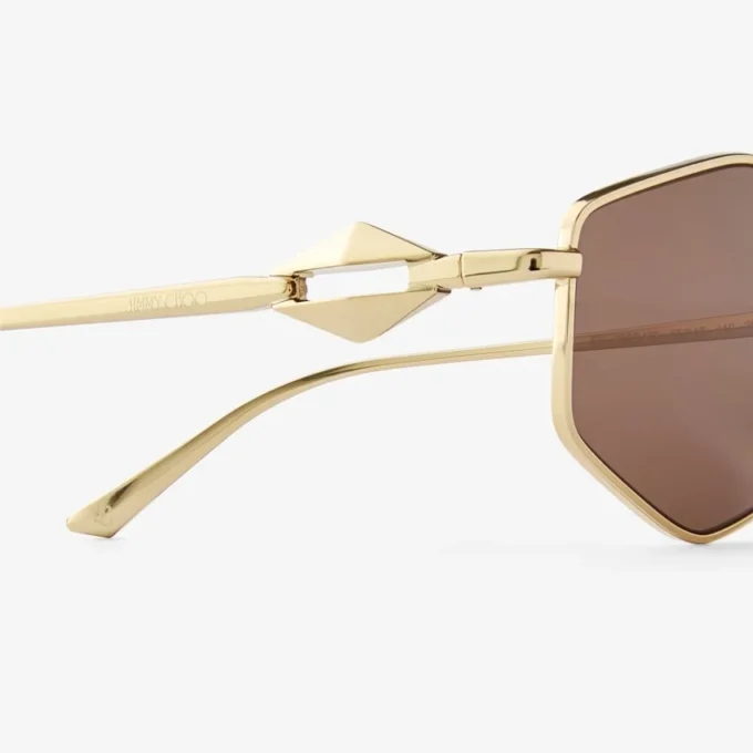 Ochelari de soare Zoey Gold Geometric