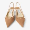 Pantofi cu baretă din piele de căprioară Amita 45 Toffee