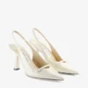 Pantofi cu baretă din piele lăcuită Amita 85 Latte