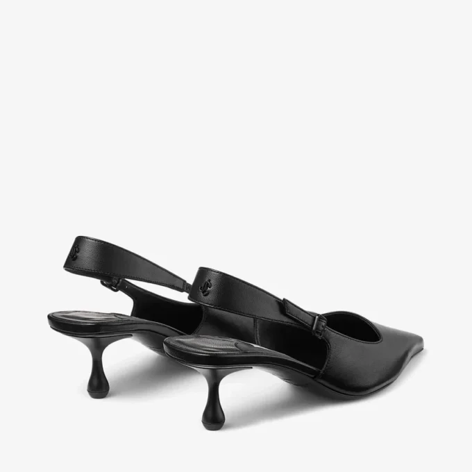 Pantofi cu baretă din piele nappa neagră Amel 50 Pantofi cu baretă din piele nappa neagră Amel 50