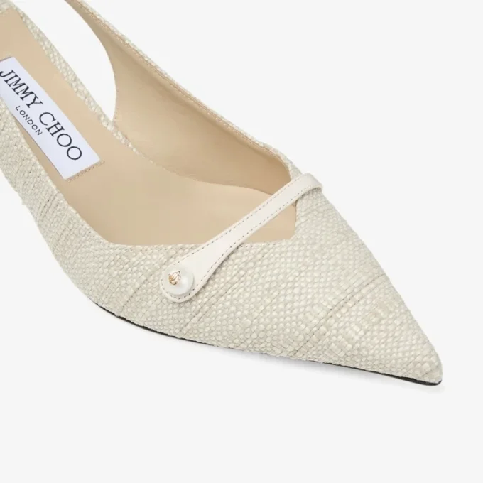 Pantofi cu baretă în spate Amita 45 din rafie fină naturală Pantofi cu baretă în spate Amita 45 din rafie fină naturală