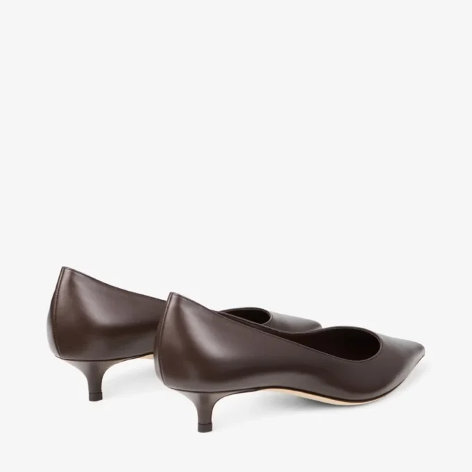 Pantofi cu toc Amelia 35 din piele de vițel ciocolatie Pantofi cu toc Amelia 35 din piele de vițel ciocolatie