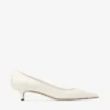 Pantofi cu toc Amelia 35 din piele de vițel, culoare Latte