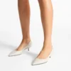 Pantofi cu toc Amelia 35 din piele de vițel, culoare Latte