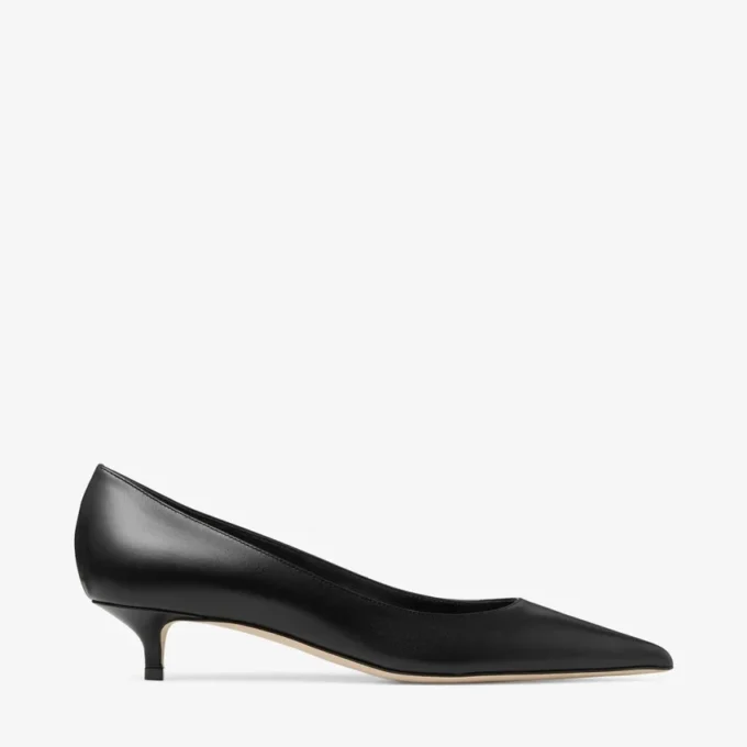 Pantofi cu toc Amelia 35 din piele de vițel neagră Pantofi cu toc Amelia 35 din piele de vițel neagră