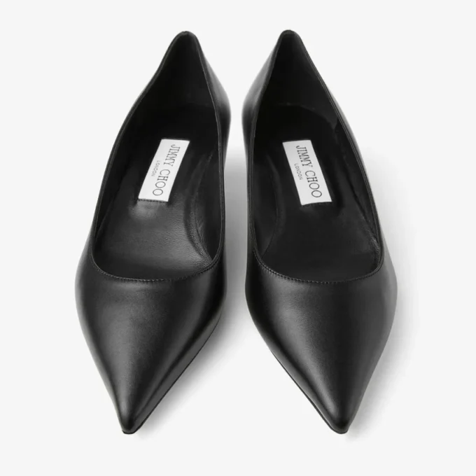Pantofi cu toc Amelia 35 din piele de vițel neagră Pantofi cu toc Amelia 35 din piele de vițel neagră