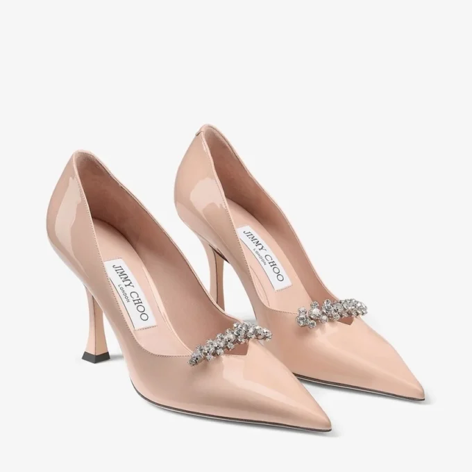 Pantofi cu toc Belinda 90 Pantofi din piele lăcuită Macaron