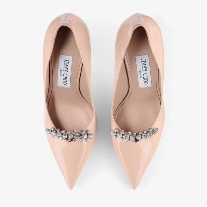 Pantofi cu toc Belinda 90 Pantofi din piele lăcuită Macaron