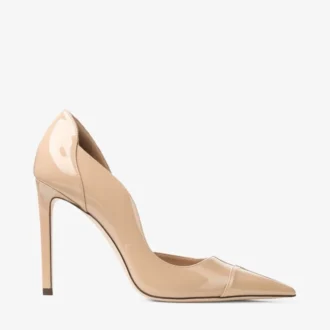 Pantofi cu toc Brigitte 100 Chai din piele lăcuită