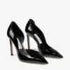 Pantofi cu toc Brigitte 100 din piele lăcuită neagră Pantofi cu toc Brigitte 100 din piele lăcuită neagră