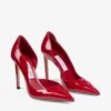 Pantofi cu toc Brigitte 100 din piele lăcuită roșu rubiniu Pantofi cu toc Brigitte 100 din piele lăcuită roșu rubiniu