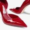 Pantofi cu toc Brigitte 100 din piele lăcuită roșu rubiniu Pantofi cu toc Brigitte 100 din piele lăcuită roșu rubiniu