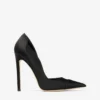 Pantofi cu toc Brigitte 120 din satin negru Pantofi cu toc Brigitte 120 din satin negru