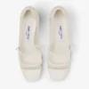 Pantofi cu toc Elisa 45 Latte din piele lăcuită și plasă Pantofi cu toc Elisa 45 Latte din piele lăcuită și plasă