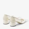 Pantofi cu toc Elisa 45 Latte din piele lăcuită și plasă Pantofi cu toc Elisa 45 Latte din piele lăcuită și plasă