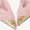Pantofi cu toc Faiz 100 Rose Jimmy Choo din dantelă cu detalii metalice Pantofi cu toc Faiz 100 Rose Jimmy Choo din dantelă cu detalii metalice