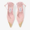 Pantofi cu toc Faiz 100 Rose Jimmy Choo din dantelă cu detalii metalice Pantofi cu toc Faiz 100 Rose Jimmy Choo din dantelă cu detalii metalice