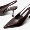 Pantofi cu toc Isa 80 din piele de vițel Deep Merlot Pantofi cu toc Isa 80 din piele de vițel Deep Merlot
