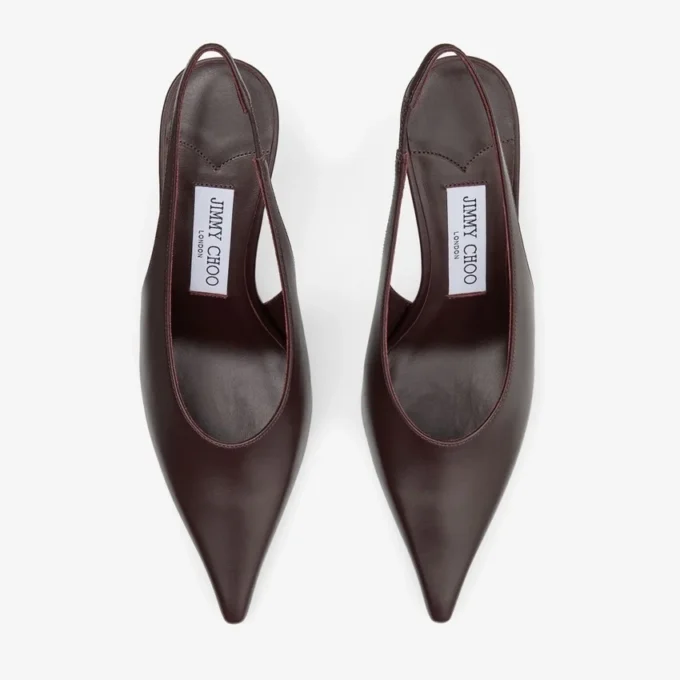 Pantofi cu toc Isa 80 din piele de vițel Deep Merlot Pantofi cu toc Isa 80 din piele de vițel Deep Merlot