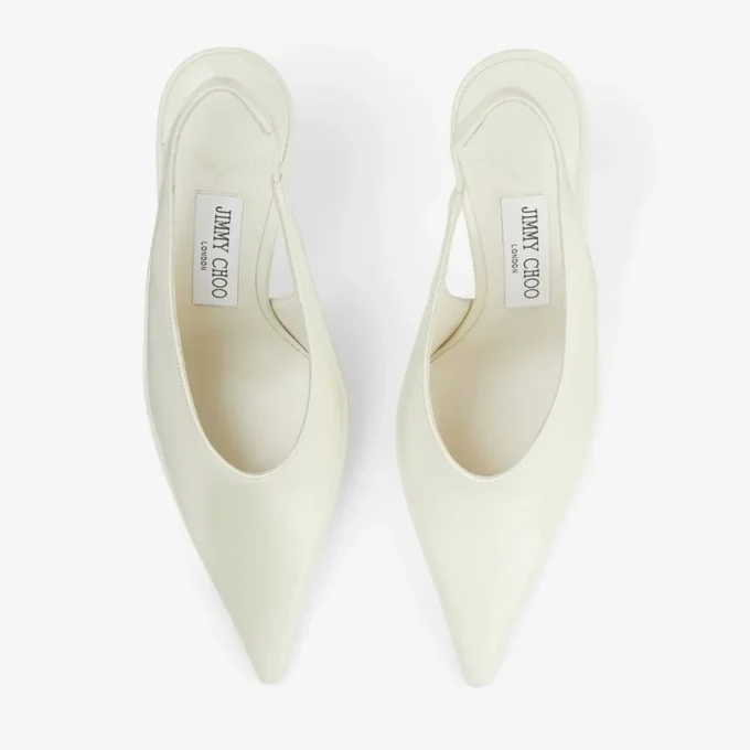 Pantofi cu toc Isa 95 din piele lăcuită, culoare Latte Pantofi cu toc Isa 95 din piele lăcuită, culoare Latte