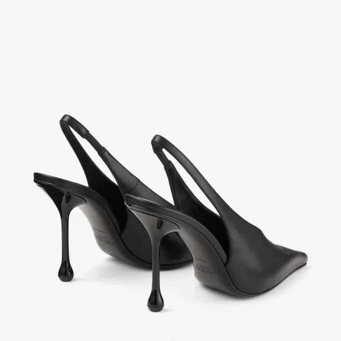 Pantofi cu toc Isa 95 din piele neagră Pantofi cu toc Isa 95 din piele neagră