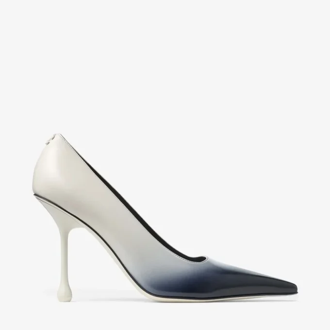 Pantofi cu toc Ixia 95 din piele Spazzolato pulverizată, culoare Latte Pantofi cu toc Ixia 95 din piele Spazzolato pulverizată, culoare Latte