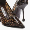 Pantofi cu toc Ixia 95 din TPU de culoare chihlimbar cu model de broască țestoasă Pantofi cu toc Ixia 95 din TPU de culoare chihlimbar cu model de broască țestoasă