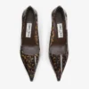 Pantofi cu toc Ixia 95 din TPU de culoare chihlimbar cu model de broască țestoasă Pantofi cu toc Ixia 95 din TPU de culoare chihlimbar cu model de broască țestoasă