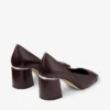 Pantofi cu toc Jenson 65 din piele nappa lăcuită de culoare Merlot intens Pantofi cu toc Jenson 65 din piele nappa lăcuită de culoare Merlot intens