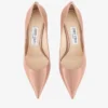 Pantofi cu toc Love 65 din piele lăcuită roz balet cu emblemă Jc Pantofi cu toc Love 65 din piele lăcuită roz balet cu emblemă Jc