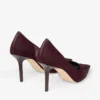 Pantofi cu toc Love 85 din plasă de culoare merlot intens, cu cristale Galaxy Pantofi cu toc Love 85 din plasă de culoare merlot intens, cu cristale Galaxy