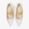 Pantofi cu toc Love 85 din satin de culoare ivoriu