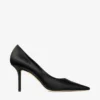 Pantofi cu toc Love 85 din satin negru Pantofi cu toc Love 85 din satin negru