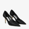 Pantofi cu toc Love 85 din satin negru Pantofi cu toc Love 85 din satin negru