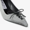 Pantofi cu toc înalt Scarlett 50 din piele de căprioară și denim Pantofi cu toc înalt Scarlett 50 din piele de căprioară și denim