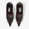 Pantofi cu toc înalt Scarlett 95 Sambuco din piele lucioasă cu imprimeu de crocodil Pantofi cu toc înalt Scarlett 95 Sambuco din piele lucioasă cu imprimeu de crocodil