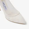 Pantofi cu toc Romy 85 din dantelă jimmy choo, culoare ivoriu Pantofi cu toc Romy 85 din dantelă jimmy choo, culoare ivoriu