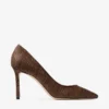 Pantofi cu toc Romy 85 din rafie fină de culoare bej Pantofi cu toc Romy 85 din rafie fină de culoare bej