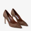Pantofi cu toc Romy 85 din rafie fină de culoare bej Pantofi cu toc Romy 85 din rafie fină de culoare bej