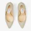 Pantofi cu toc Romy 85 Platinum Ice Dusty Glitter cu vârf ascuțit