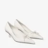 Pantofi cu toc Scarlett 50 din piele nappa de culoare latte