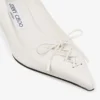 Pantofi cu toc Scarlett 50 din piele nappa de culoare latte