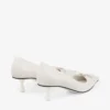 Pantofi cu toc Scarlett 50 din piele nappa de culoare latte