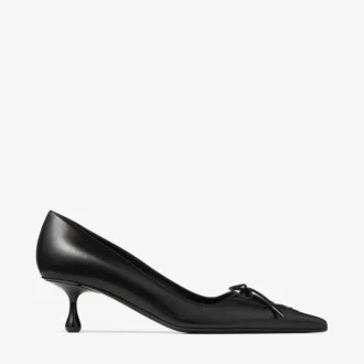 Pantofi cu toc Scarlett 50 din piele nappa neagră