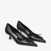 Pantofi cu toc Scarlett 50 din piele nappa neagră