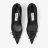 Pantofi cu toc Scarlett 50 din piele nappa neagră