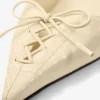 Pantofi cu toc Scarlett 95 din piele imprimată cu model Elaphe, culoare Buttermilk Pantofi cu toc Scarlett 95 din piele imprimată cu model Elaphe, culoare Buttermilk