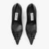 Pantofi cu toc Scarlett 95 din piele nappa neagră